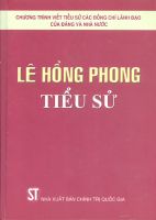 TIỂU SỬ ĐỒNG CHÍ LÊ HỒNG PHONG