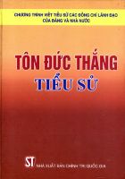 TIỂU SỬ ĐỒNG CHÍ TÔN ĐỨC THẮNG