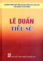 TIỂU SỬ ĐỒNG CHÍ LÊ DUẨN