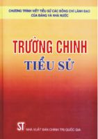 TIỂU SỬ ĐỒNG CHÍ TRƯỜNG CHINH