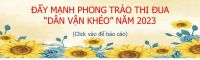 Báo cáo công trình, mô hình Dân vận khéo năm 2023